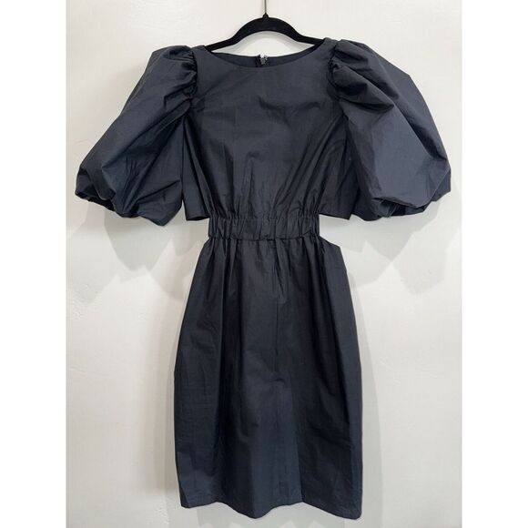 Cara Cara Bonnie Puff Sleeve Dress Black Size 0 - Picture 3 of 12